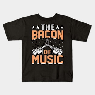 The Bacon of Music Design Saxophone Kids T-Shirt